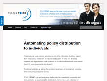 Tablet Screenshot of policypoint.com
